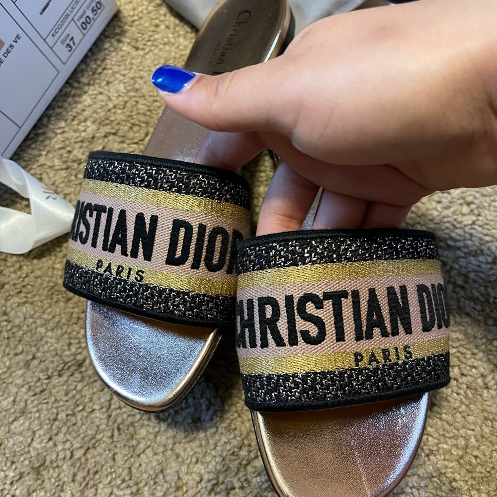 Dior Rose gold sandals